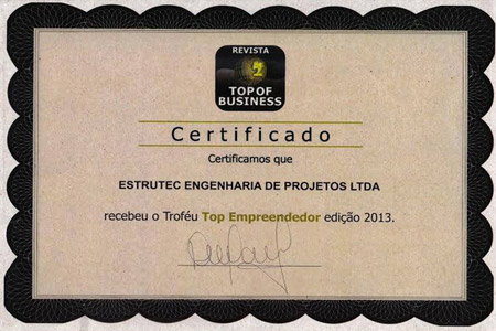 Premiação 5 - Estrutec Engenharia